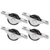 Black Nylon and Metal Sliding Door Rollers, 30 mm, 4-Pack view 1