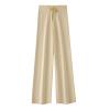 KBOPLEMQ Women's Summer 7/8 Casual Pants, Lightweight High-Waisted Knit Pants with Wide Legs view 1