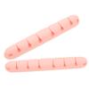 UPKOCH 2-Pack 8-Slot Silicone Cable Organizers, Pink view 1