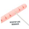 UPKOCH 2-Pack 8-Slot Silicone Cable Organizers, Pink view 4