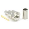 RANGEFUL FME Male Connectors for RG58 LMR195 RG303 RG141 RG142 RG400 RF Crimp Coaxial Cables, Nickel-Plated, 10-Pack view 3