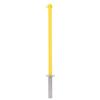 TIBU Yellow Stainless Steel Barrier Post with Ground Sleeve, 42.4 mm view 1
