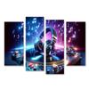 islandburner Canvas Wall Art for Kids' and Teens' Rooms – DJ Turntable with Headphones view 1