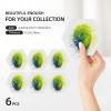 Hexagonal Ceramic Coasters with Brazilian Fingerprint Design view 3