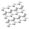 20 Iron Shelf Support Pegs, Silver, 6 mm view 1