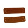 STOBOK 24-Piece Handmade PU Leather Sewing Labels with Holes and Buttons view 1