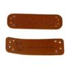 STOBOK 24-Piece Handmade PU Leather Sewing Labels with Holes and Buttons view 4