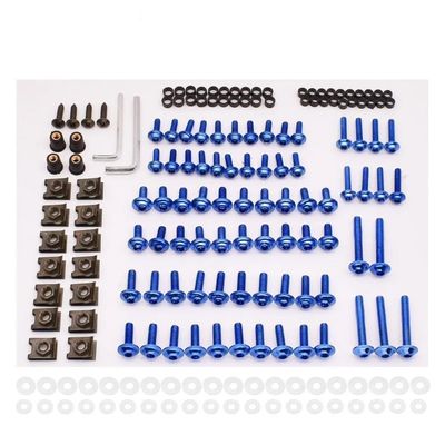 HMLTD Motorcycle Fairing Screw Kit for Suzuki GSX-R 600/750/1000 K1-K8, Blue