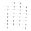 Veemoon 100 Transparent LED Light Strip Mounting Clips with Screws view 1