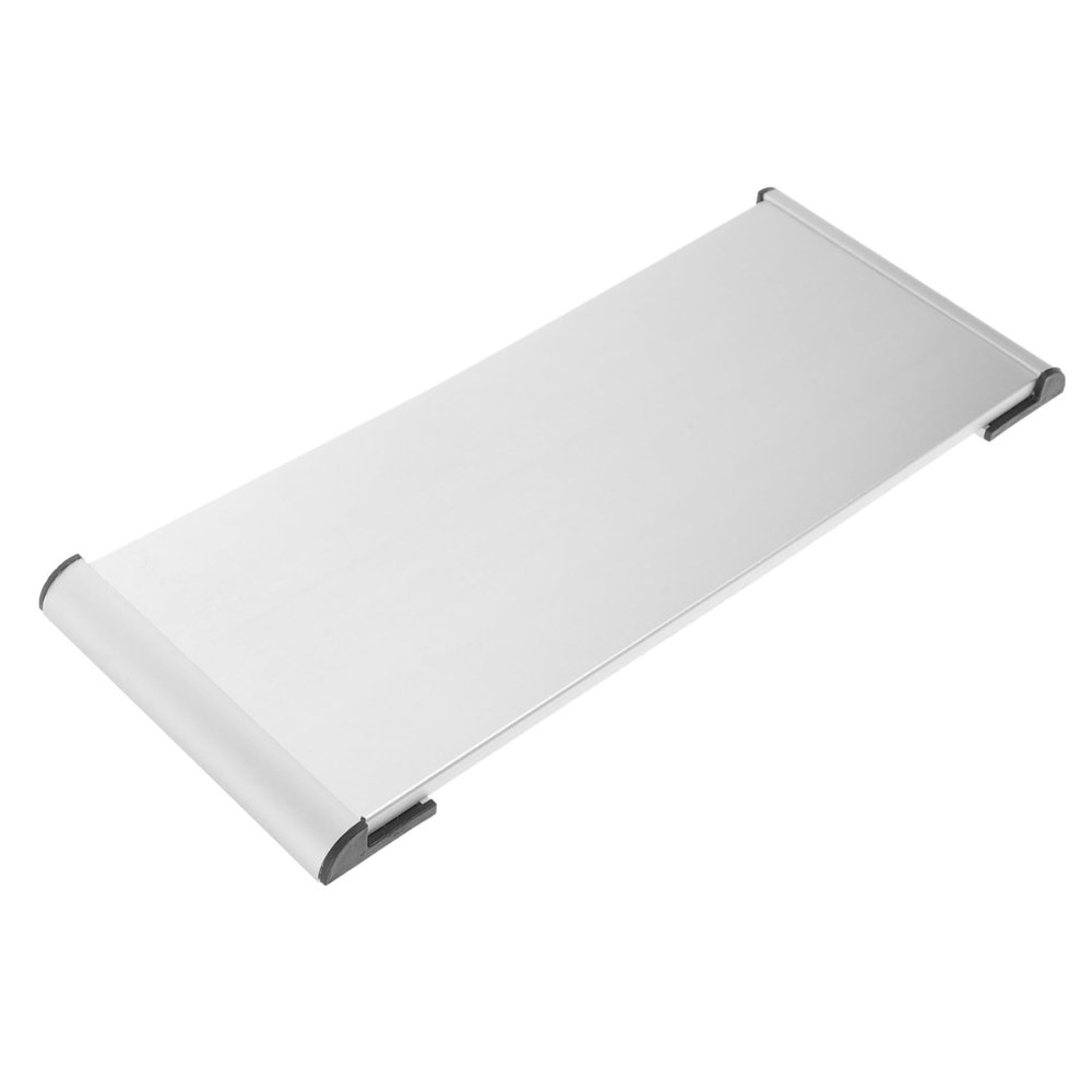 Operitacx Single-Sided Aluminum Alloy and ABS Silver Name Plate for Doors and Walls