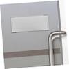 Operitacx Single-Sided Aluminum Alloy and ABS Silver Name Plate for Doors and Walls view 3