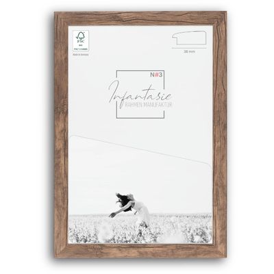 Infantasie N3 Picture Frame 30 x 55 cm, Dark Brown Oak, MDF Wood