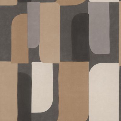 Rasch Wallpaper 330533 – Non-Woven Wallpaper with Geometric Pattern in Brown, Gray and Cream-White, Paraiso Collection – 33.2 ft x 20.9 in (L x W)