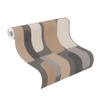 Rasch Wallpaper 330533 – Non-Woven Wallpaper with Geometric Pattern in Brown, Gray and Cream-White, Paraiso Collection – 33.2 ft x 20.9 in (L x W) view 2
