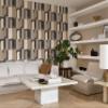 Rasch Wallpaper 330533 – Non-Woven Wallpaper with Geometric Pattern in Brown, Gray and Cream-White, Paraiso Collection – 33.2 ft x 20.9 in (L x W) view 4