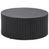mbelando Round Coffee Table, Black Powder-Coated Metal, 67 x 67 x 31 cm view 1