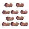 Amazinnov - Copper Crimp Connector, Copper Pipe Connector, Plumbing Fitting for Welding, 45 Hose, F22___Lot10 view 1
