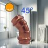 Amazinnov - Copper Crimp Connector, Copper Pipe Connector, Plumbing Fitting for Welding, 45 Hose, F22___Lot10 view 2