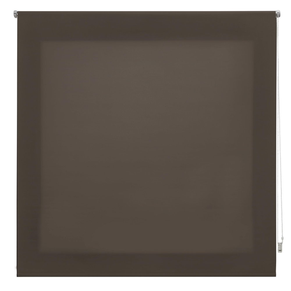 INTERBLIND Premium Roller Blind, Translucent, Smooth, 160 x 175 cm (W x H), Fabric Size 157 x 170 cm, Taupe, for Windows