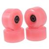HANABASS Outdoor Roller Skate Wheels, 4-Piece PU with Metal Bearings, Pink view 1