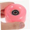 HANABASS Outdoor Roller Skate Wheels, 4-Piece PU with Metal Bearings, Pink view 4