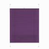 Rettika No-Drill Pleated Blind, Plum, 95 x 200 cm view 1