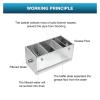 Stainless Steel Grease Trap, 800 × 400 × 400 mm view 4