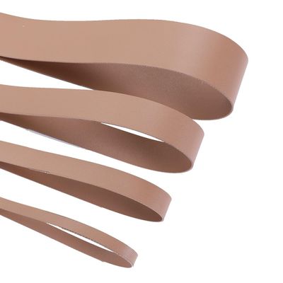 Faux Leather Strap Trim, Double-Sided Flat Tape, Camel #238, 10 mm x 1 m