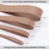 Faux Leather Strap Trim, Double-Sided Flat Tape, Camel #238, 10 mm x 1 m view 3