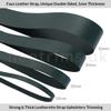 Faux Leather Strap Trim, Bottle Green #708, 10mm x 1 Meter view 3