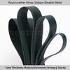Faux Leather Strap Trim, Bottle Green #708, 10mm x 1 Meter view 4