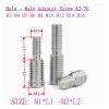 NORAZE 5-Piece 304 Stainless Steel Male-to-Male Thread Adapter Screws, M3–M20 (M3x6 to M6x8) view 2