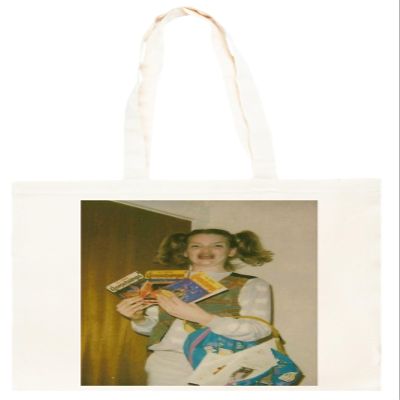 Poodle And Pooch Rescue Beige Reusable Cotton Tote Bag