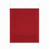 Rettika No-Drill Pleated Blind, Clip-Fit, Red, 45 x 50 cm view 1