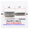 M4–M20 Metric Thread Double-Ended Conversion Screws for Camera Adapters, 10-Pack, M4×10 to M10×10 view 2