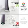 INTERBLIND | Tool-Free Day & Night Roller Shade, EasyFix, Gray, 70 x 130 cm view 4