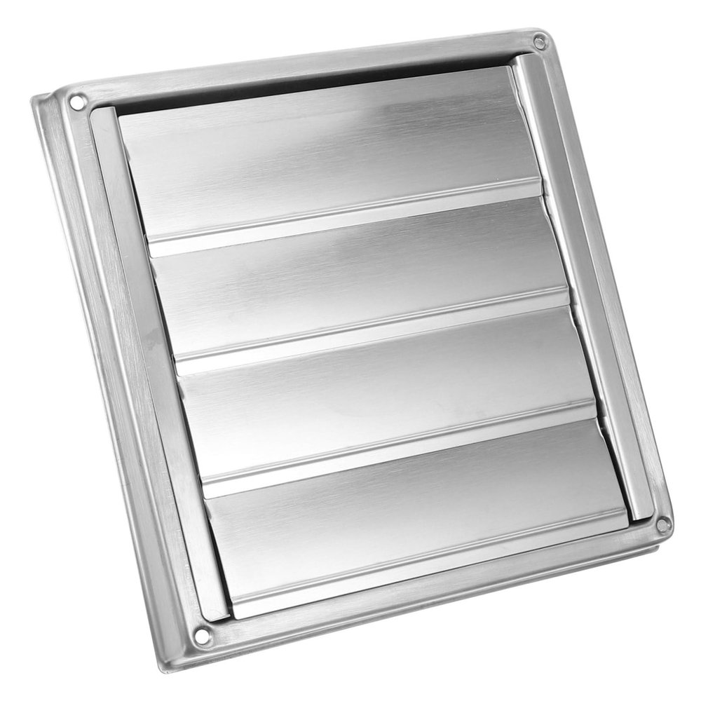 Stainless Steel Wall Vent Cover for Exterior Wall, Silver, Robust