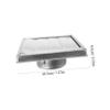 Stainless Steel Wall Vent Cover for Exterior Wall, Silver, Robust view 3