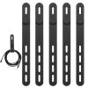 Shurzzesj Reusable Silicone Cable Ties, 4 Adjustable Holes view 1