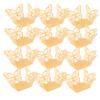 CAXUSD Gold Paper Muffin Cups with Butterfly Pattern, 30-Pack view 1