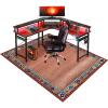 Office Chair Mat - Gaming Chair Mat - Desk Chair Mat - Non-Slip Floor Protection Mat for Hard Floors, Laminate and Parquet, 100 x 120 cm view 1