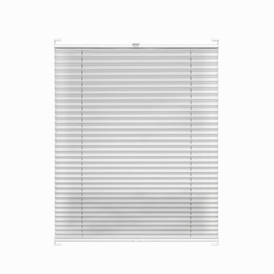 Rettika Pleated Blind with Drilling, 55 x 180 cm, White