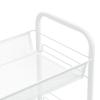 Primal Internet GmbH Narrow 5-Tier Rolling Kitchen Cart, Metal, White view 3