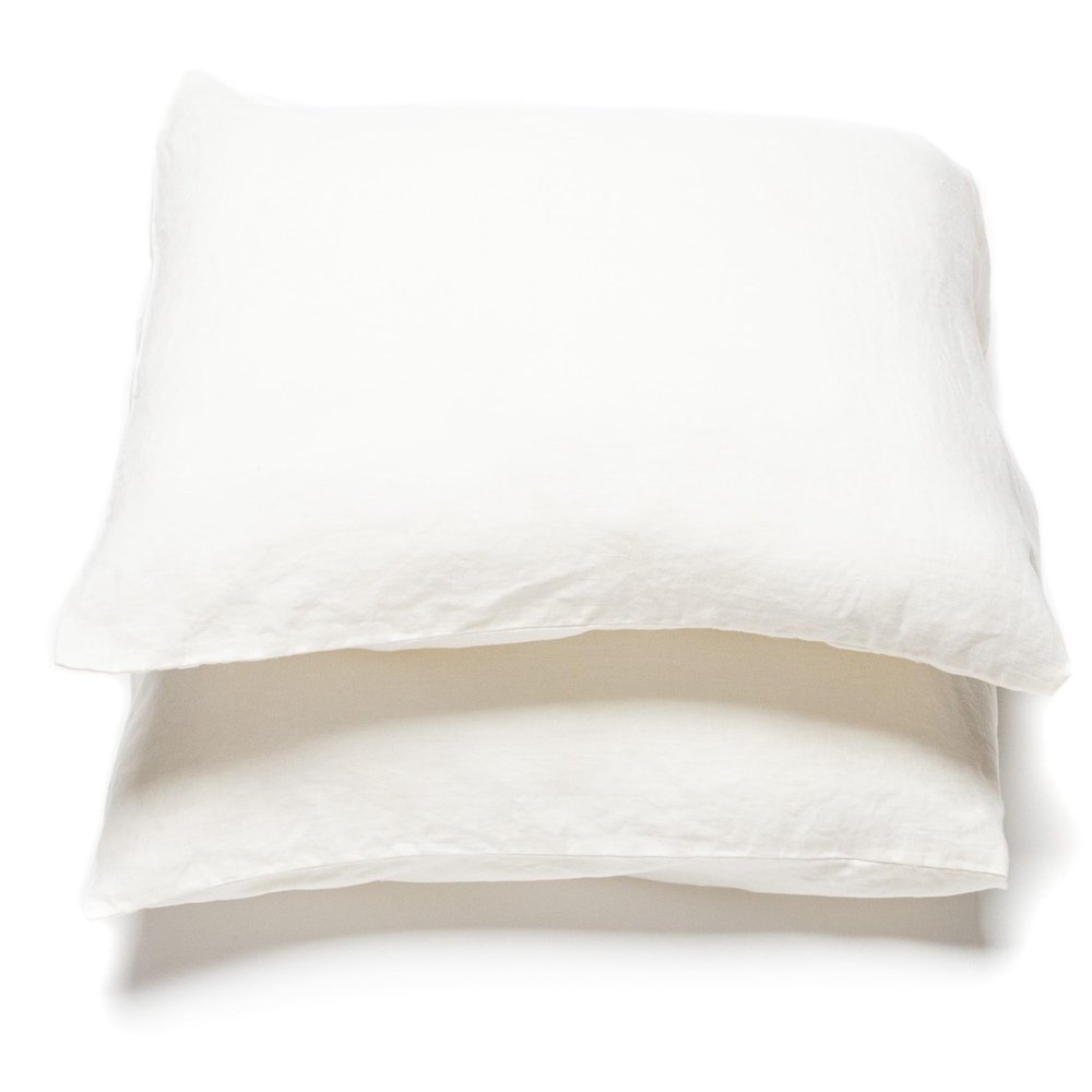 LinenMe Pillowcase 65 x 65 cm, Set of 2 – Luxurious 100% Linen – Washed, Hypoallergenic – Pillow Case