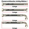 AWM Stainless Steel Flexible Hose DN8, 1/2 in, 130 cm view 3
