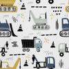 HEKO PANELS Washable Tablecloth, Construction Vehicles, 140 x 300 cm view 3
