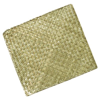 Mikinona Handwoven Straw Placemat, Non-Slip and Heat-Resistant, Woven Table Mat for Restaurants and Cafés, Decorative Farmhouse Style