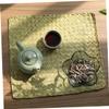 Mikinona Handwoven Straw Placemat, Non-Slip and Heat-Resistant, Woven Table Mat for Restaurants and Cafés, Decorative Farmhouse Style view 4
