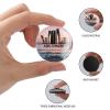 Evans1nism UAE Abu Dhabi Skyline Glass Refrigerator Magnets, Small Decorative Magnets for Kitchen, Office, and Classroom view 2