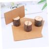 Cabilock 10-Piece Wooden Name Clips for Tables with Kraft Paper Clips, Photo Holders and Menu Clips view 4